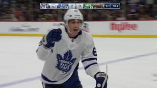 Tyler Ennis 4th goal of the season! 01/12/2018 (Toronto Maple Leafs at Minnesota Wild)