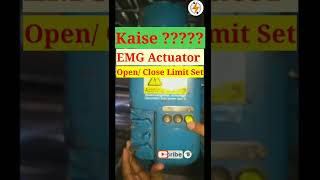 EMG Actuator Open/Close Limit Set in simple.