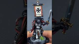 Black Templar Sternguard Veteran Sergeant painting process! #warhammer #warhammer40k #40k #painting