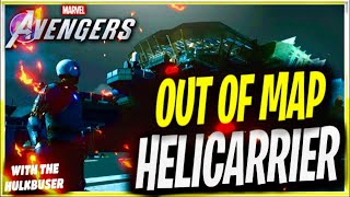 MARVELS AVENGERS GLITCHES | OUT OF HELICARRIER HQ USING THE HULKBUSTER | TUTORIAL