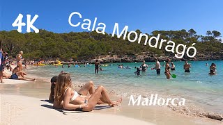 4K60🏖Cala Mondragó Mallorca(Majorca )Spain 🚶🏻‍♀️Beach walk 🗓2021, August, 31🌤29°C