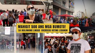 OVERSEAS VOTING SA LEBANON  MAHIGIT  500 ANG MGA BUMOTO!