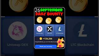 Tapcoin bounty today | tapcoin daily bounty 26 September | tapcoin daily combo today