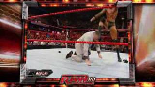 Raw 19/1/09 : Mr  McMahon's Return To Raw Ends With Randy Orton's Punt