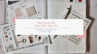 PLAN WITH ME FOR JULY 25th - JULY 31st IN MY HOBONICHI COUSIN AND DISC BOUND PLANNER