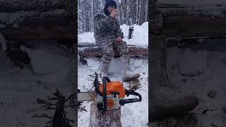 Ножовка или бензопила?Китайский Stihl ms180.Hacksaw or chainsaw?