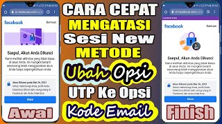 CARA MEMUNCULKAN OPSI SESI NEW UBAH OPSI UTP KE OPSI DAPATKAN KODE MELALUI EMAIL