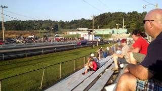 Jeff Adams in Camaro at Brainerd Dragstrip 7/26/2014