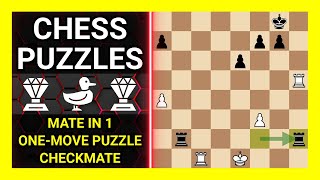 Chess Puzzles to Practice. Themes: Mate in 1, One-move puzzle, Checkmate. Learn Chess