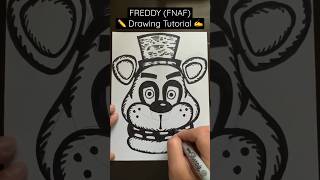 Everyone Can Draw! - FREDDY (FNAF) ✍️ Drawing Tutorial 😀✏️ #fnaf #fivenightsatfreddys