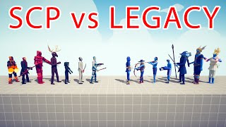 SCP TEAM vs LEGACY TEAM - Totally Accurate Battle Simulator TABS