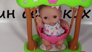 Кукла-младенец JC Toys Lil Cutisies на качелях 16964