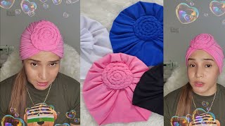 Gorro Turbante para adulto sin máquina de coser, 1er  estilo 🧢