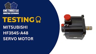 Testing a Mitsubishi HF354S-A48 Servo Motor #cnc #mitsubishi #motor