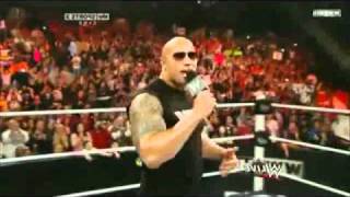 The rock returns to raw, and will guest host Wrestlemania 27          RAW 15/02/2011