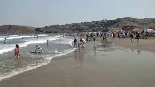 The most people I have ever seen at Pacifica Beach. #heatwave