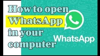 WhatsApp on Web(2018). Read and reply using your Laptop or PC.