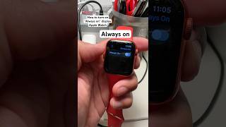 How to turn on “always on” display on Apple Watch ⌚️👀 #apple #applewatch