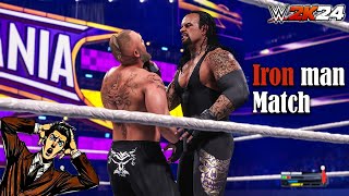 WWE 2K24 - Undertaker '09 vs Brock Lesnar - Iron man Match