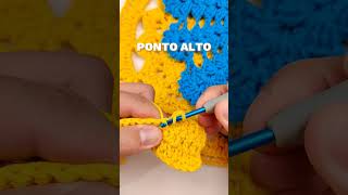 🧶COMO FAZER PONTO ALTO NO CROCHÊ #croche #crochet