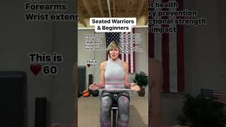 Seated Exercise Beginners Functional Shoulder Strength. #over40fitness #over60strength #strongover40