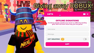 🔴LIVE (REAL) 🔴 Giving ROBUX to Every Viewer in Roblox PLS Donate