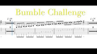 Bumble Challenge | Ascending Chromatic Scale Study | Beginner Guitar | Gradually Increased Speed