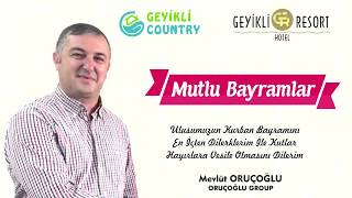 Mevlüt Oruçoğlu Kurban Bayramı Tebriği