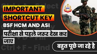 √√BSF HCM & ASI Computer Class | 📌IMPORTANT SHORTCUT KEY 📌| BSF HCM COMPUTER SHORTKEY🔑