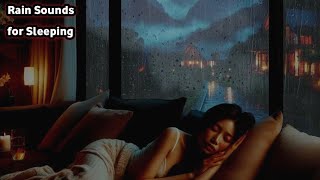 Relax and Sleep with Rain and Thunder Sounds | 10 Hours of Cozy Night in the Mountains