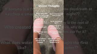 Shower thoughts part 1