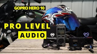 The Best Motovlog Audio Set Up for GoPro Hero 10 | Fix Motorcycle Helmet Audio Setup