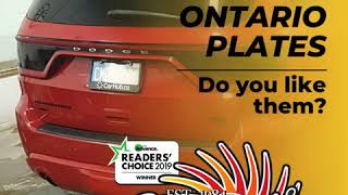 THE NEW ONTARIO PLATES