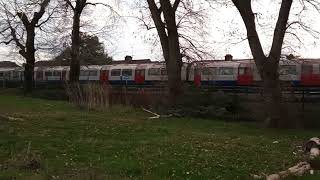 piccadilly line train drives properly and approches Alperton