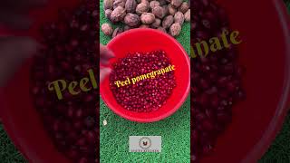 Peel pomegranate in 10 sec #youtubevideo #viralvideo #video #food #foodie #pomegranate #peeling