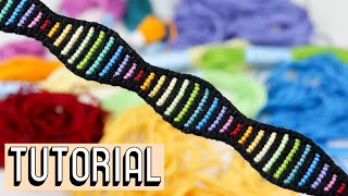 SHAPED RAINBOW BRACELET TURORIAL [CC] || Friendship Bracelets