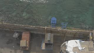 Eco Wave Power- Wave Energy Power Station in Jaffa Port from drone