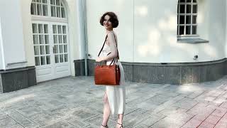 Light Brown Leather Handbag Shoulder Bag - Anna Karenina | Time Resistance Official Video