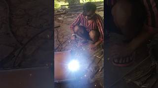 🚫🥰♂️Sheet metal welding #welding #shorts #youtubeshorts #yputubeshorts #constrcution