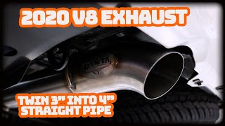 VDJ200R Exhaust - TWIN 3" Into 4" DPF Back STRAIGHT PIPE - DIY INSTALL and SOUND TEST