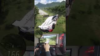 Jumping from the top of the hill 3 ( lamborghini veneno )  | Forza Edit #forzahorizon5 #logitechg923