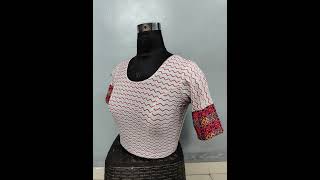 Stretchable cotton printed readymade blouse