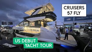 2025 Cruisers Yachts 57 Fly US Debut Walkthrough Tour