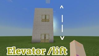 Cara membuat elevator/lift | with minecraft PE