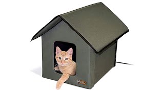 Pet Products Original Outdoor  Heated Kitty House Cat Shelter 2022