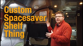 Custom Storage Unit for my Airstream -- Narrow Profile Electronics and Laptop Storage Cabinet