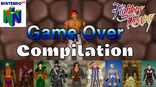 Fighters Destiny (Nintendo 64) - Continue & Game Over Compilation