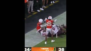 Was this a catch?!?!? Miami vs. Virginia WILD ending 😱