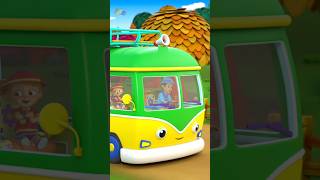 Wheels On The Bus Camp #shorts #nurseryrhymes #youtube #preschool #vehiclesong