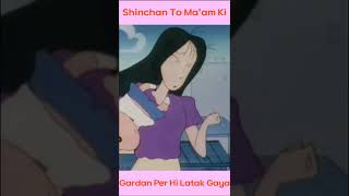 Shinchan To Ma'am Ki Gardan Per Hi Latak Gaya 😂 || #shorts #shinchan #gardan